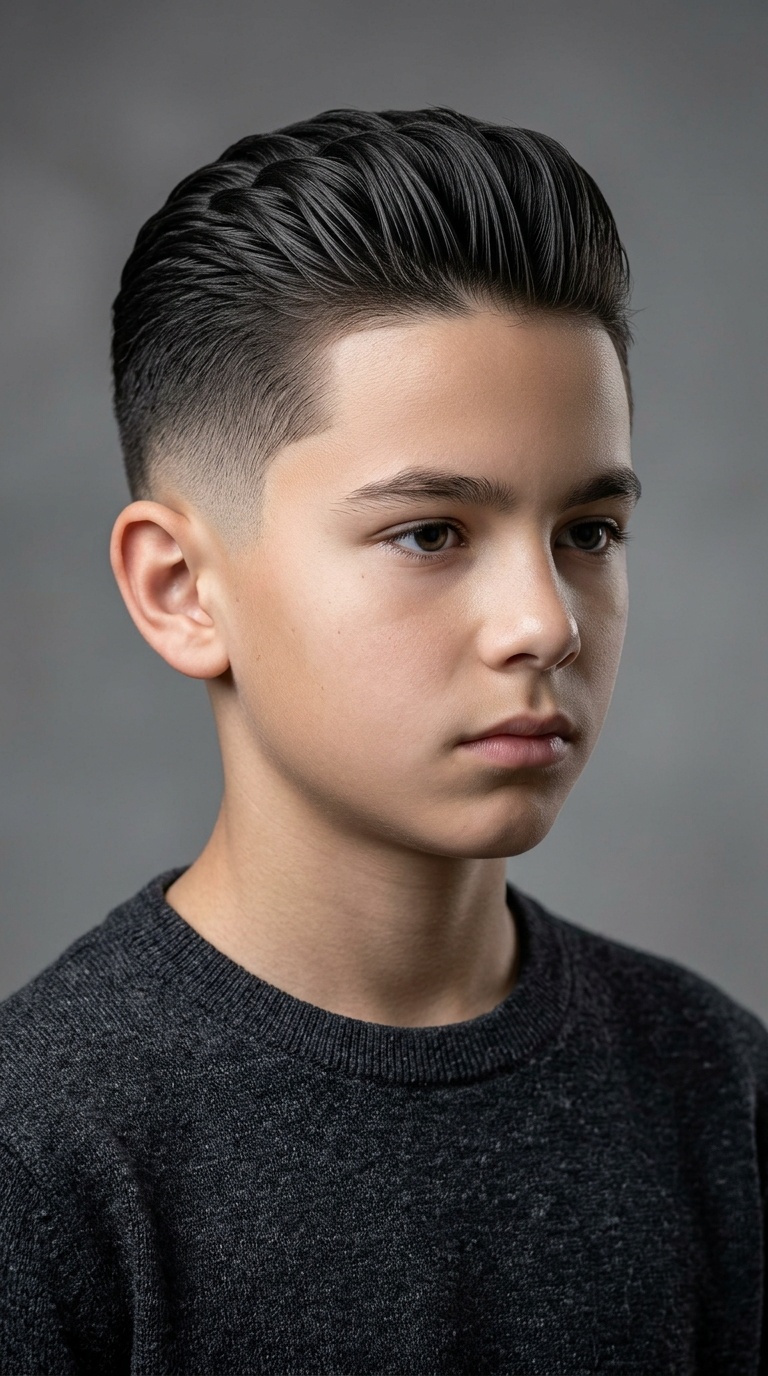 Slick Back with Low Fade