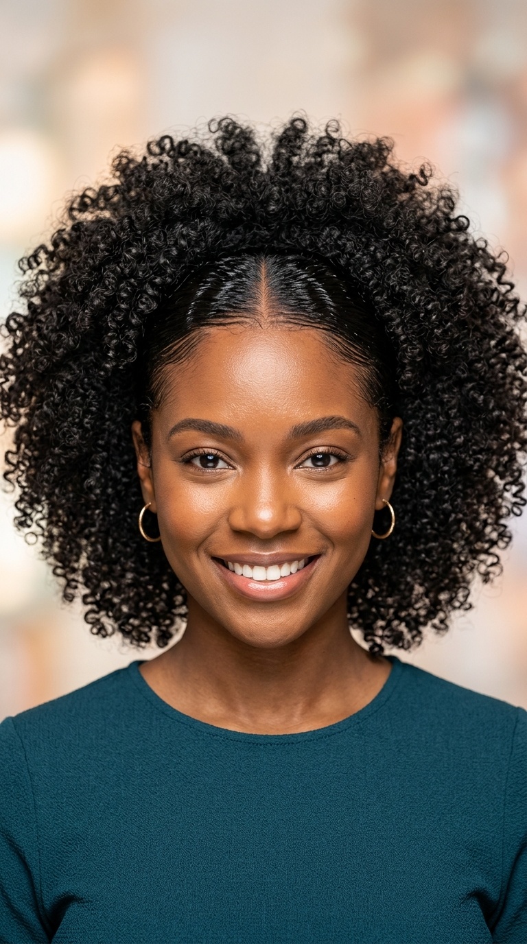 Slicked-Back Front with Voluminous Back