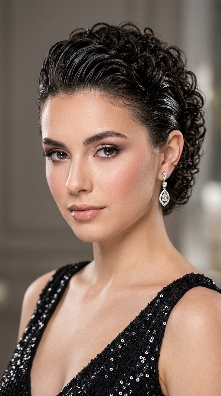 Slicked-Back Glamour