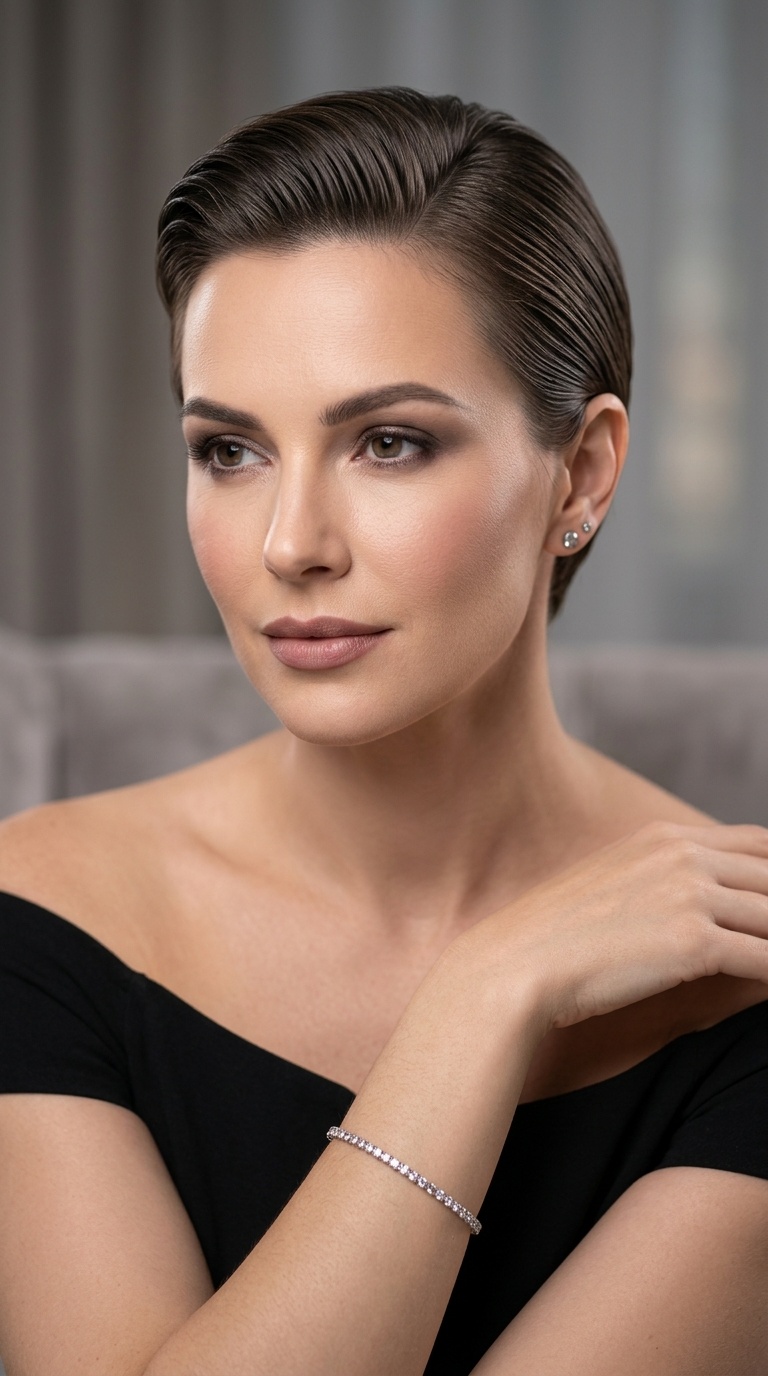 Slicked Back Hollywood Glam