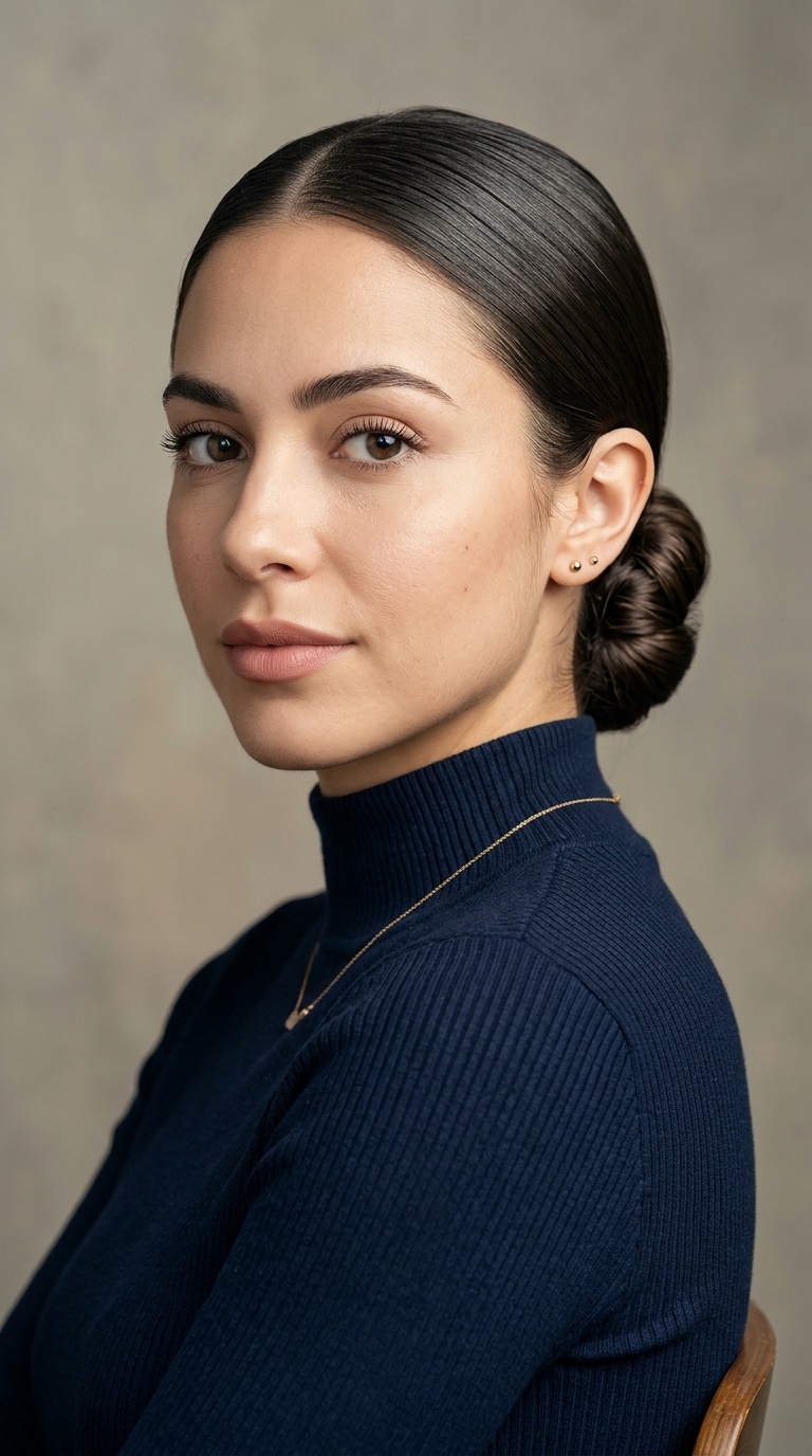 Slicked-Back Low Knot