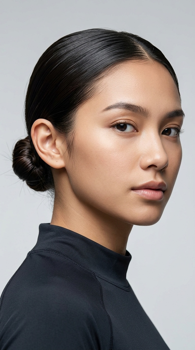 Slicked-Back Low Micro-Bun