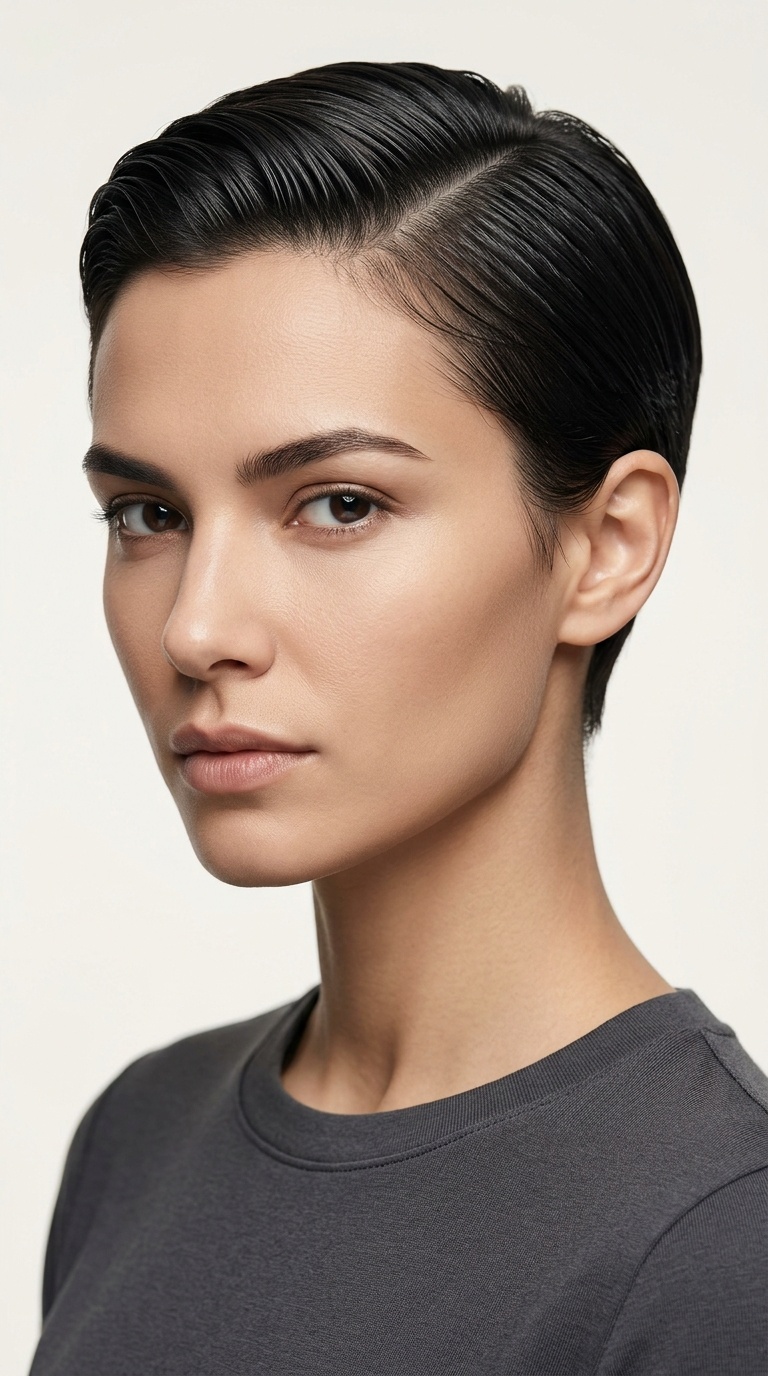 Slicked Back Micro-Crop