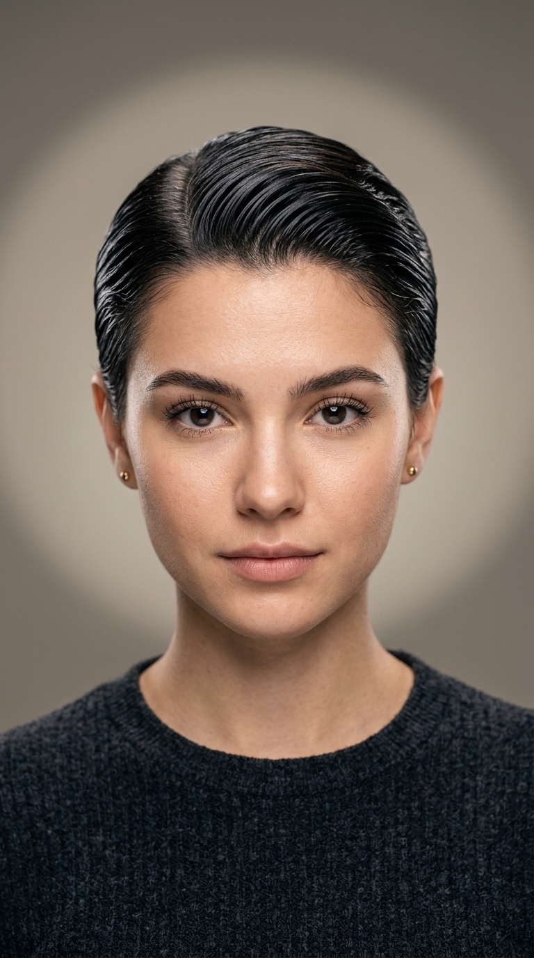 Slicked-Back Pixie