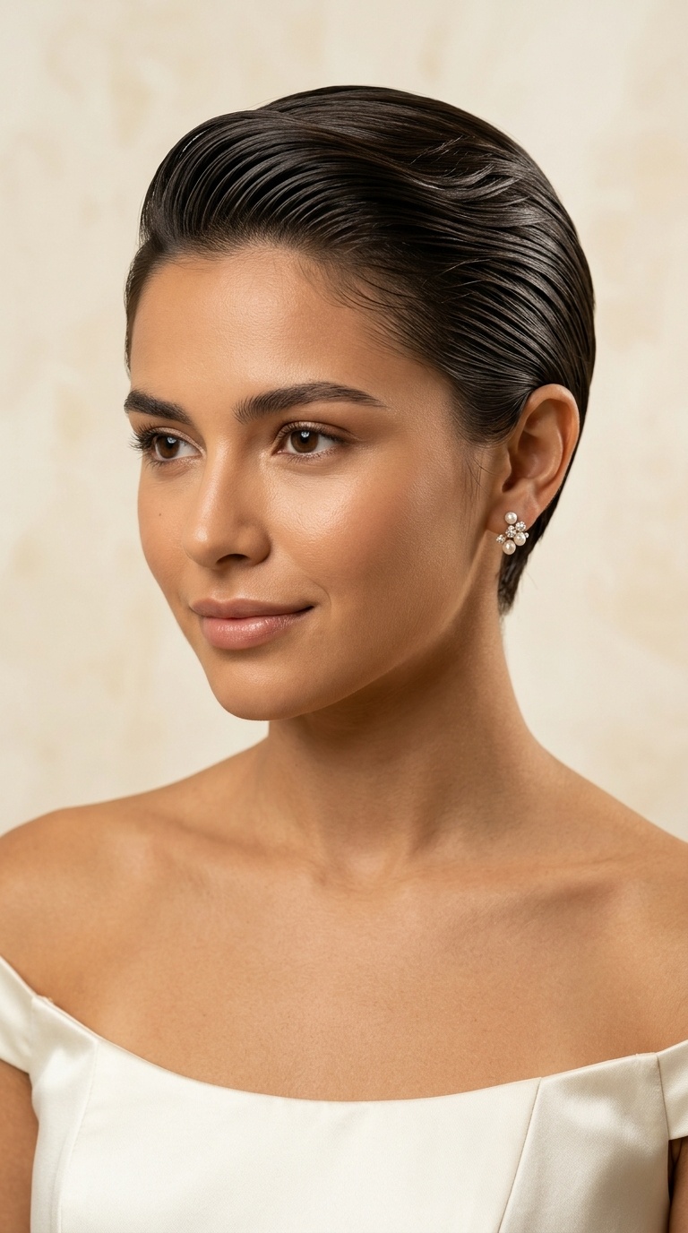 Slicked-Back Pixie