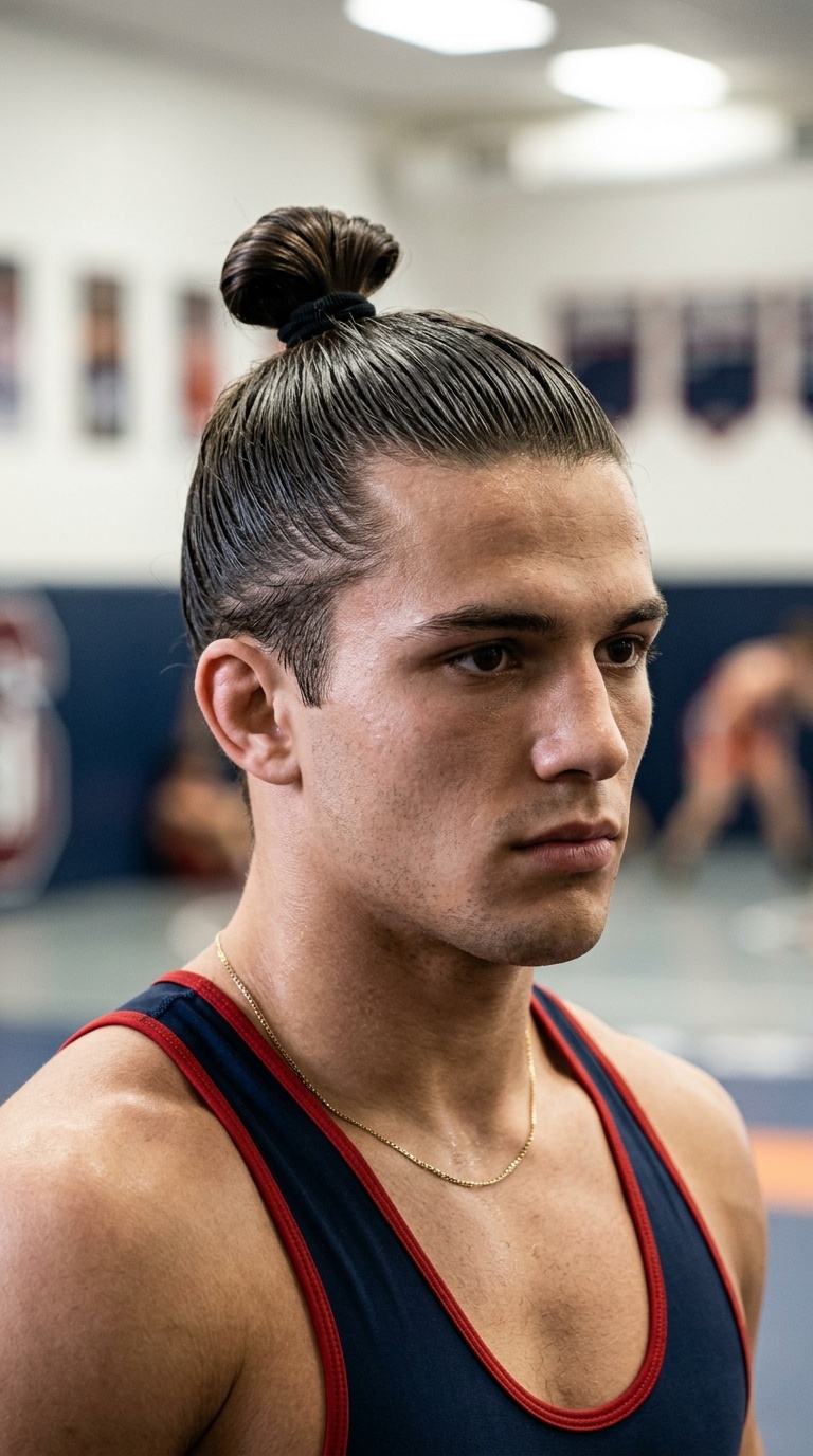 Slicked-Back Top Knot