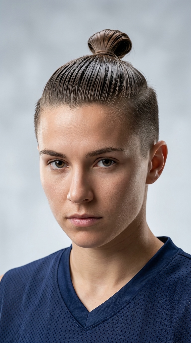 Slicked-Back Top Knot