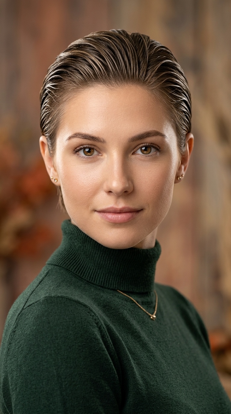 Slicked-Back Wet Look