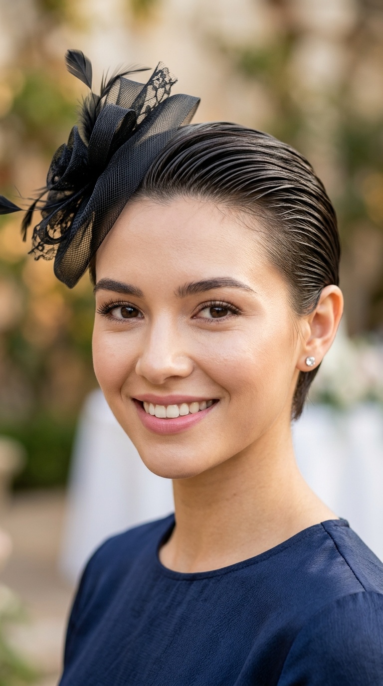 Slicked-Back Wet Look