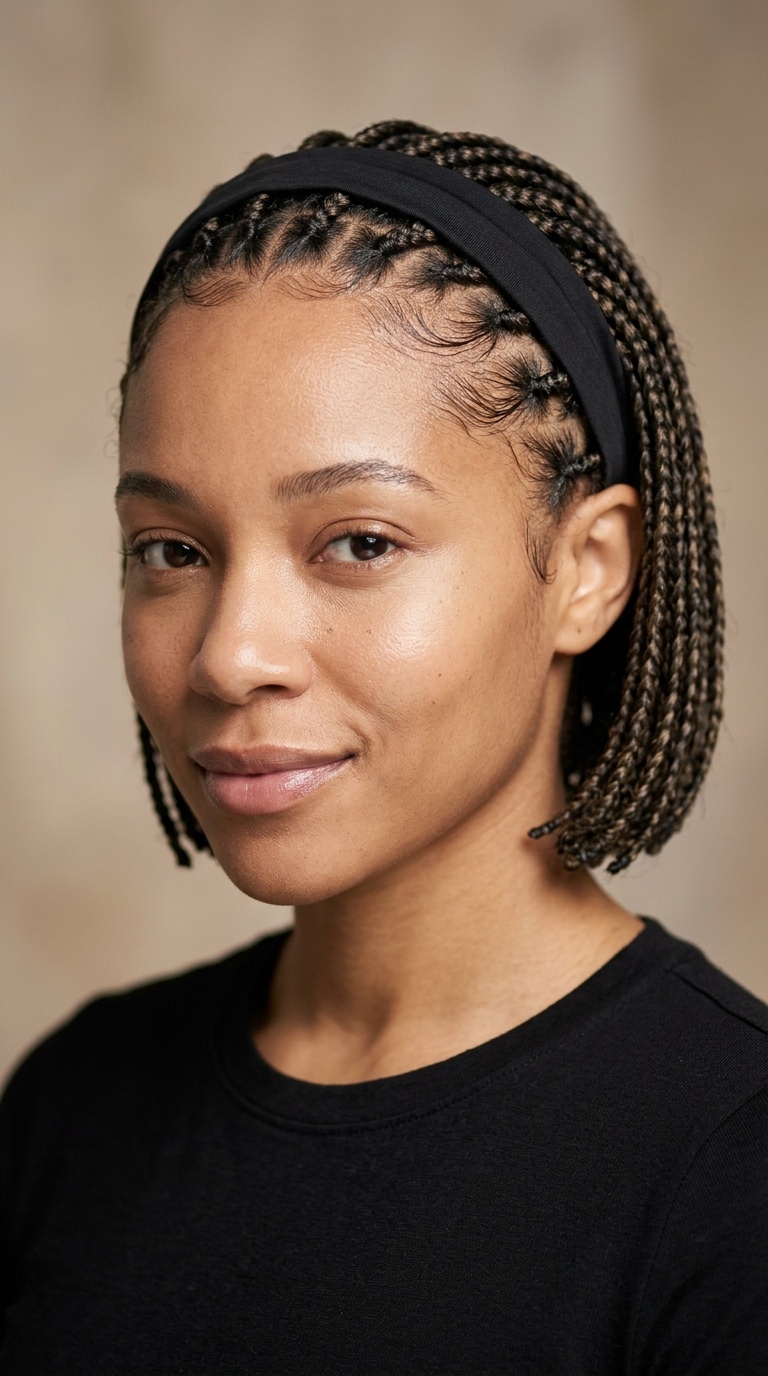 Slicked-Back with Headband