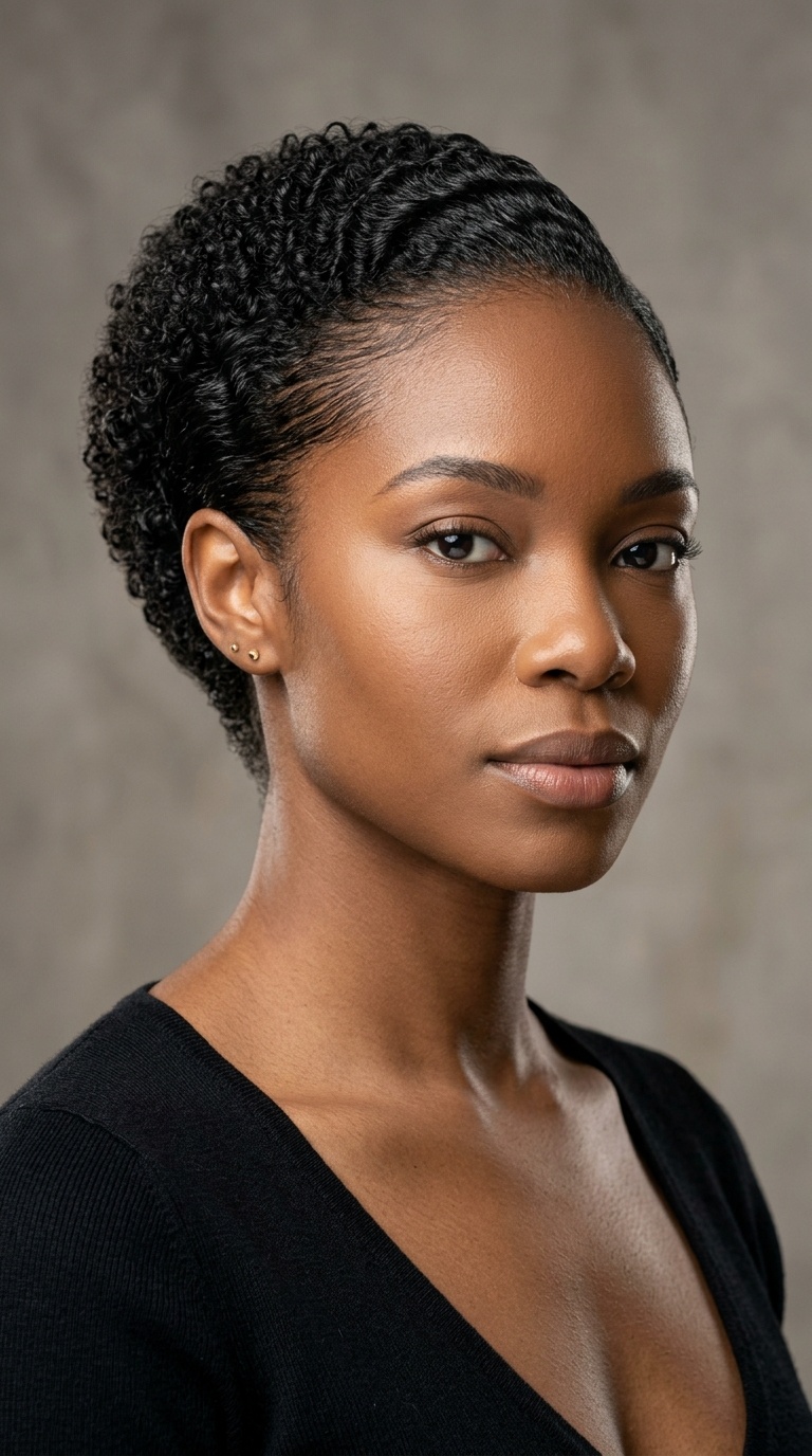Slicked Back with Tapered Nape