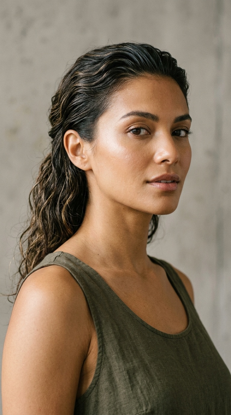 Slicked Back with Texture