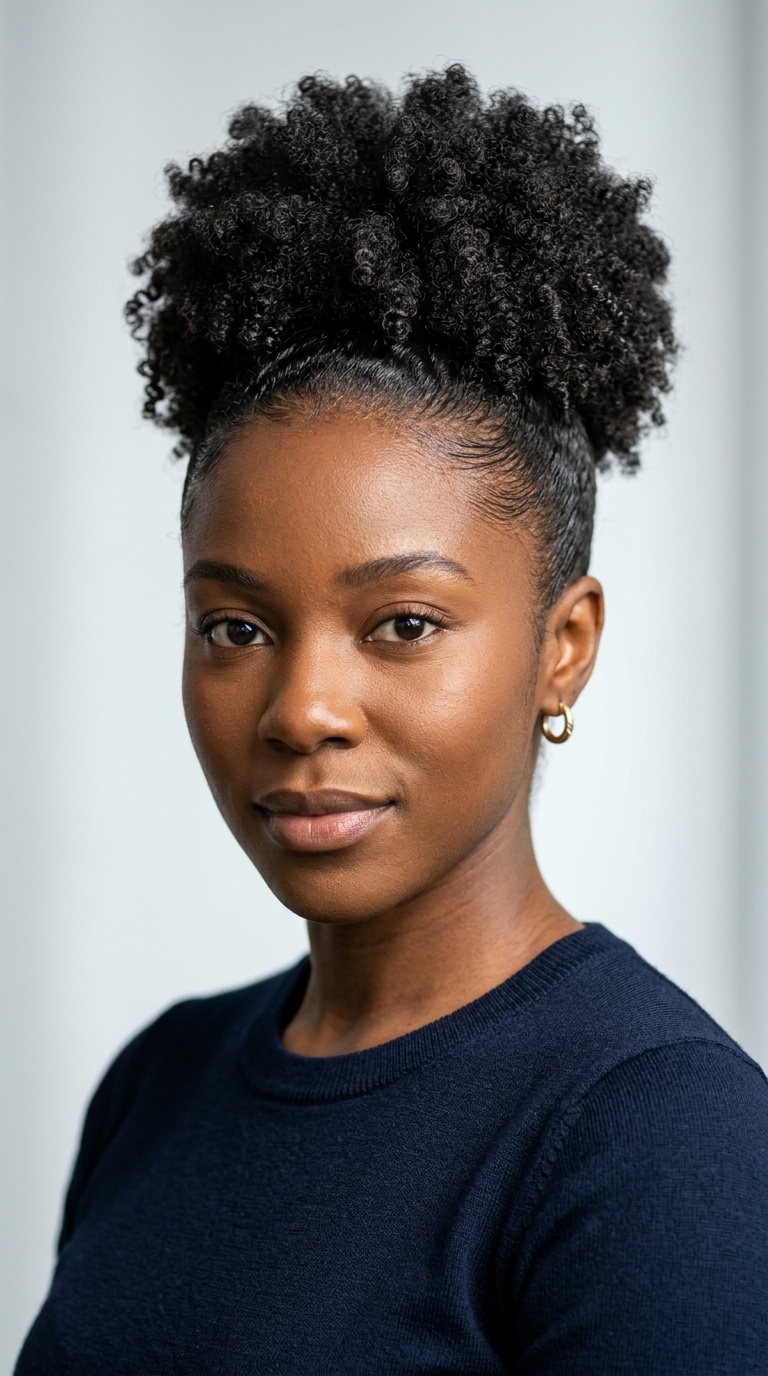 Slicked Back with Textured Puff