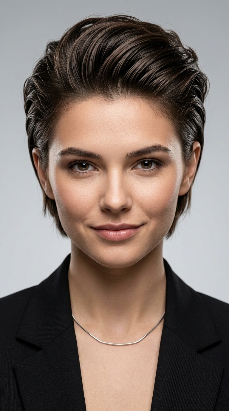 Slicked Back with Volume