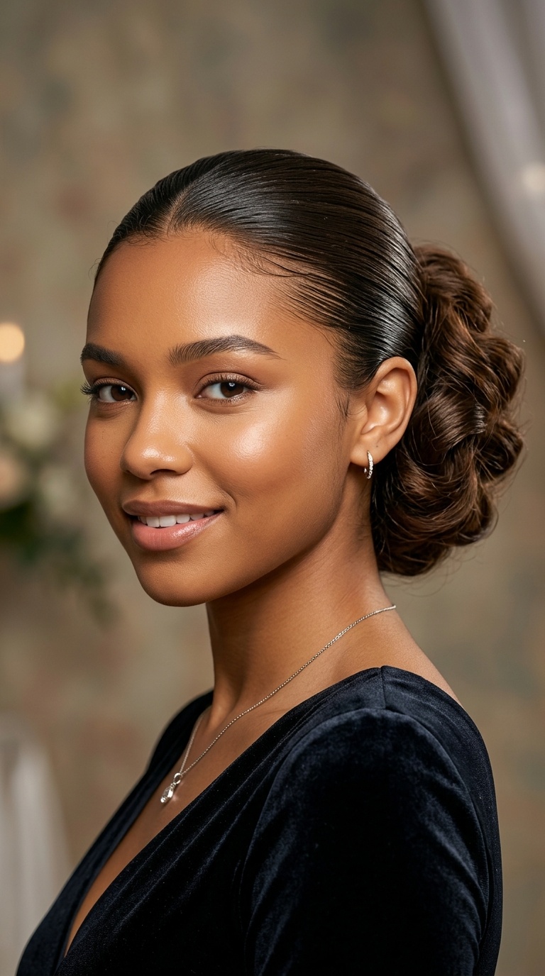 Slicked Back with Voluminous Back