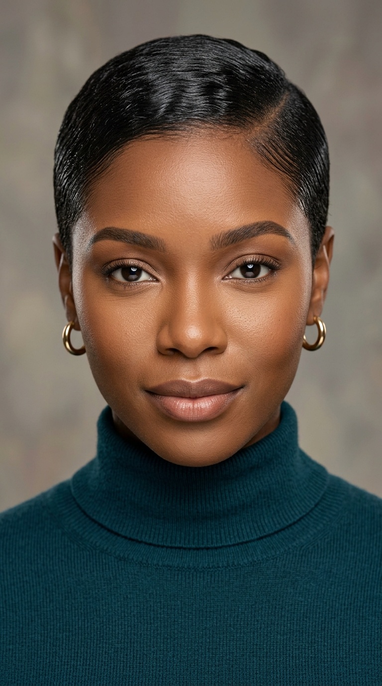 Slicked-Down Pixie