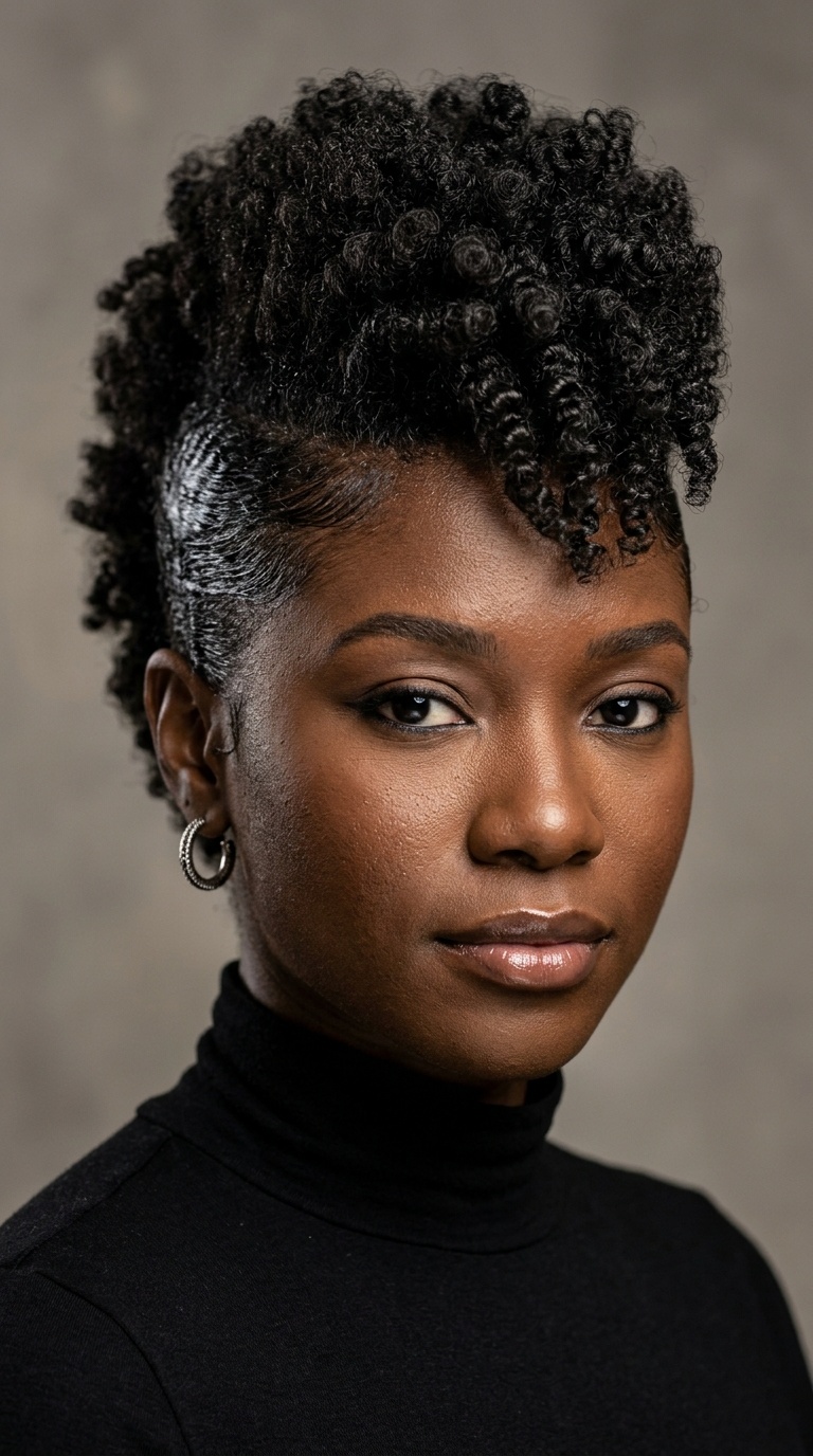 Slicked Tapered Frohawk