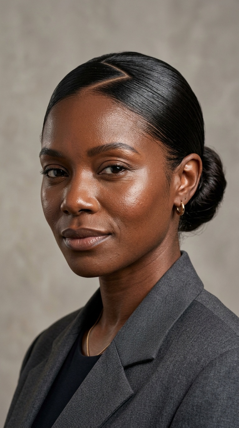 Slicked Zig-Zag Parting
