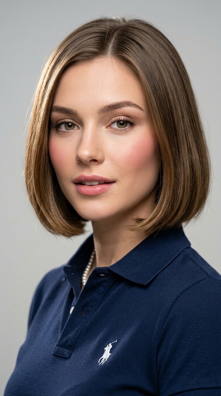 Smooth Bob with Inward Tucked Ends