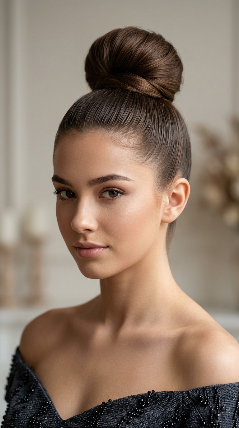 Smooth High Bun (Top Knot)
