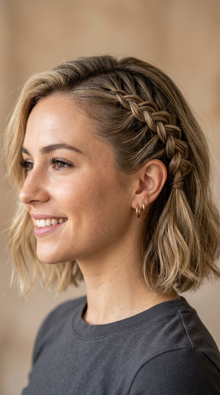 Snake Braid Side Detail