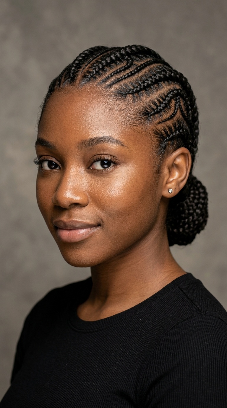 Snake Pattern Feed-in Braids