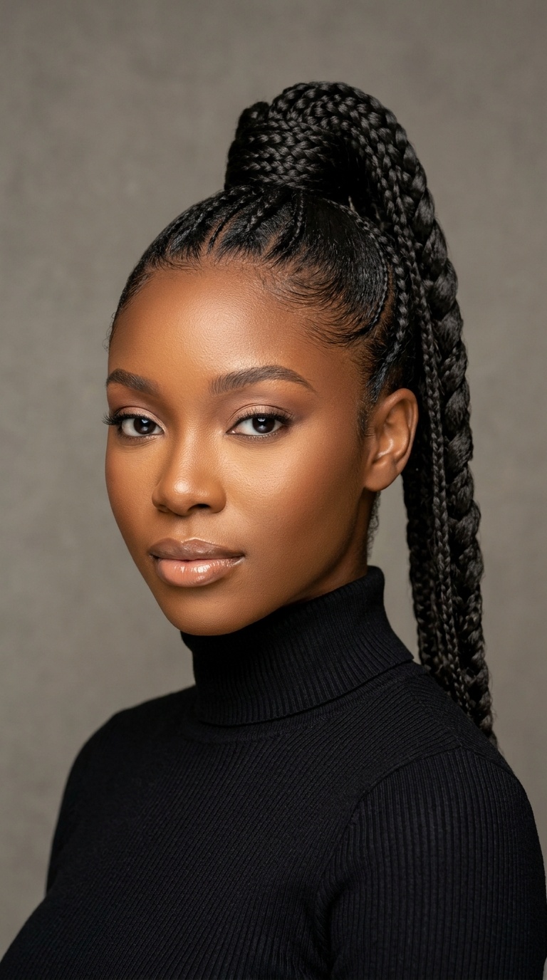 Snatched High Braid