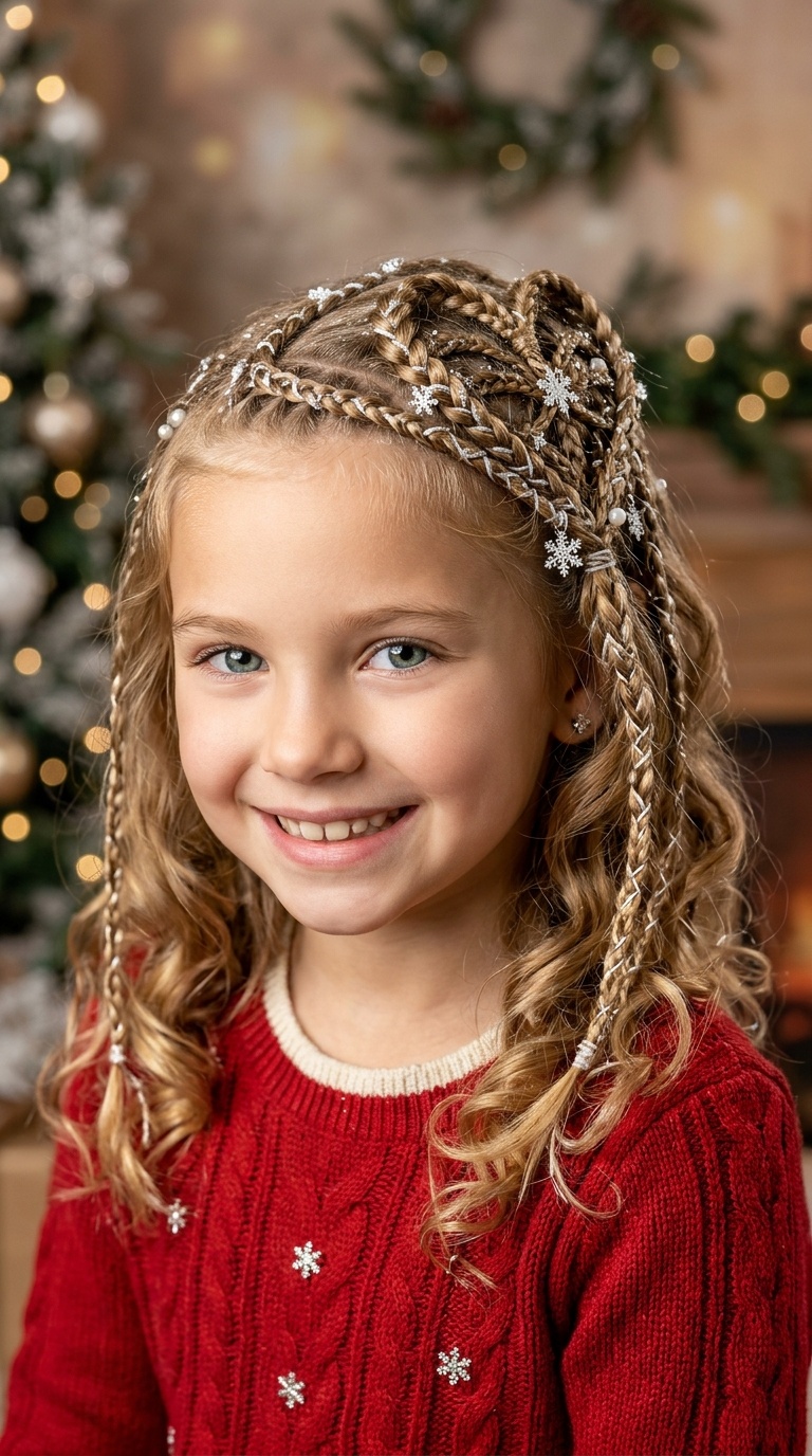 Snowflake Braided Heart