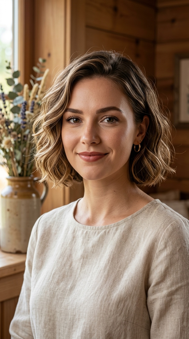 Soft Beachy Waves for Chin-Length Hair