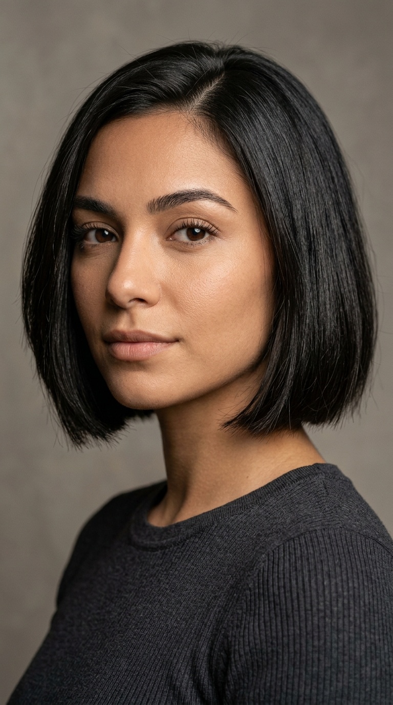 Soft Blunt Bob with Internal Thinning Undercut