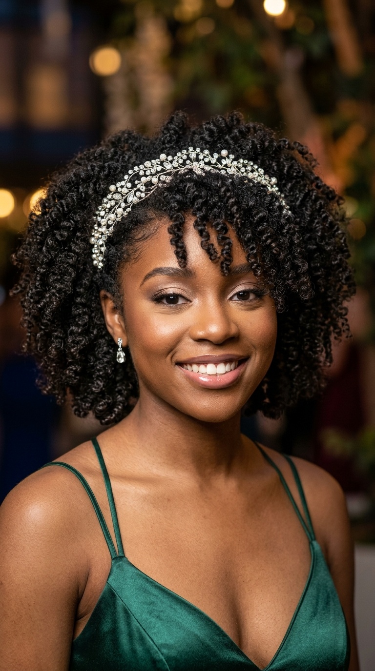 Soft Coils with a Sparkly Headband