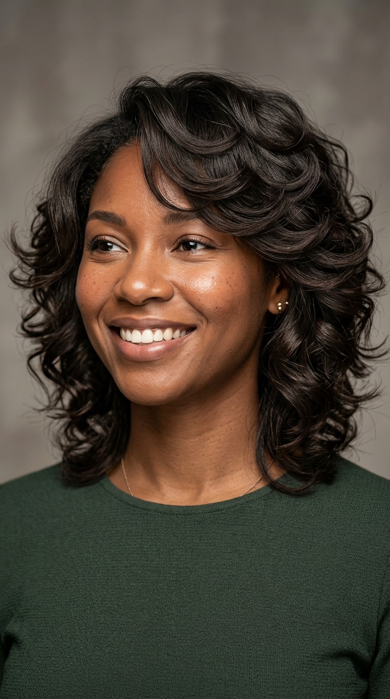 Soft Curls with Feathered Edges