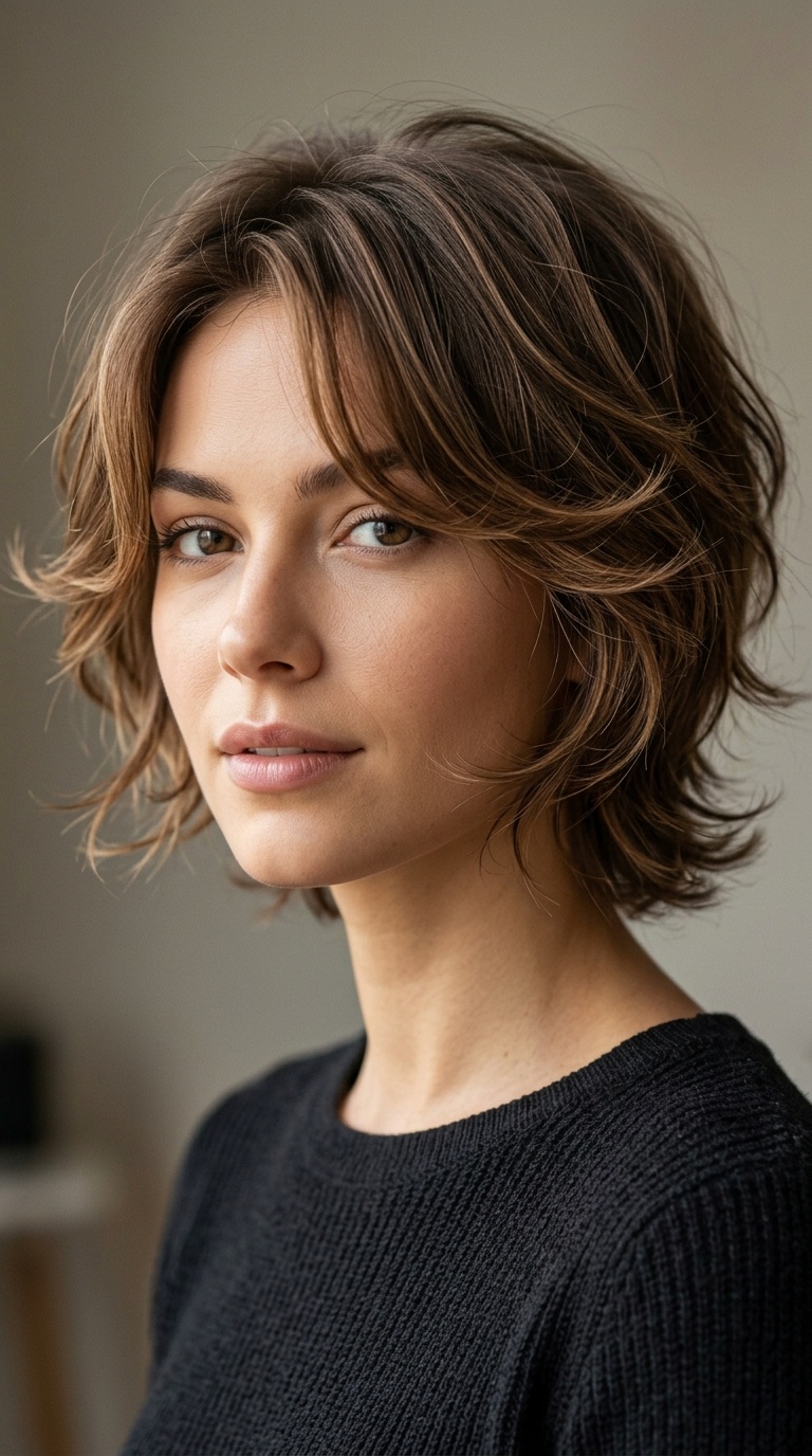 Soft Feathery Face-Framing Layers