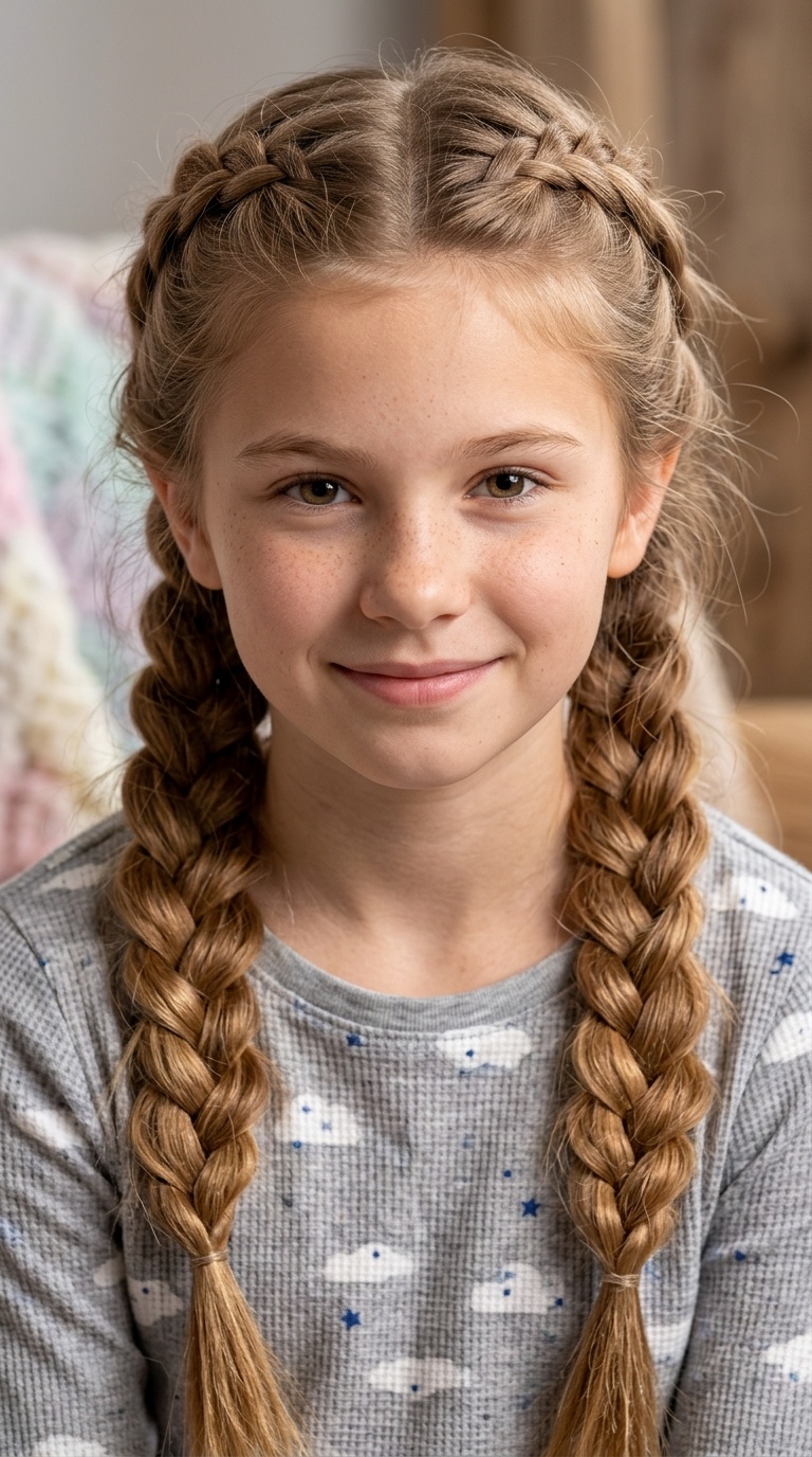 Soft French Braids