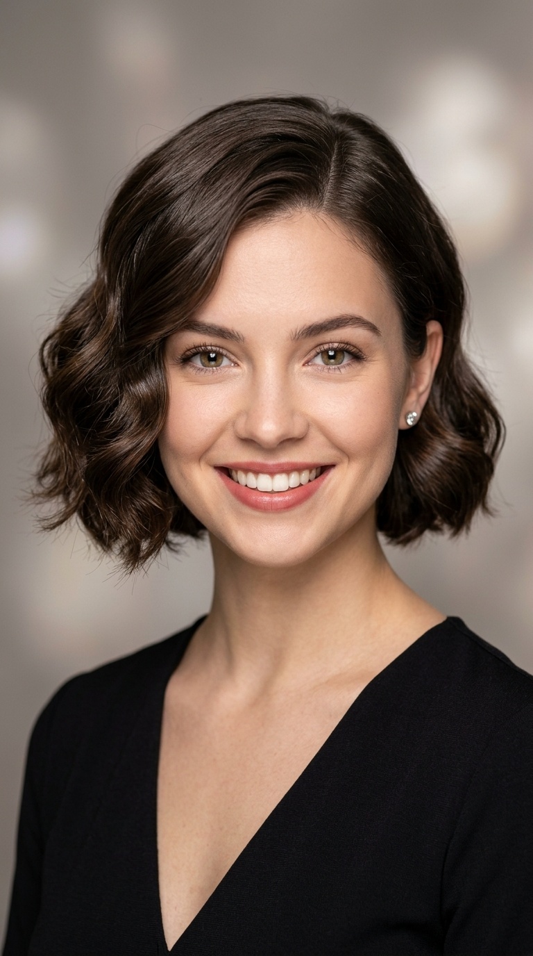 Soft Hollywood Waves for Short Hair