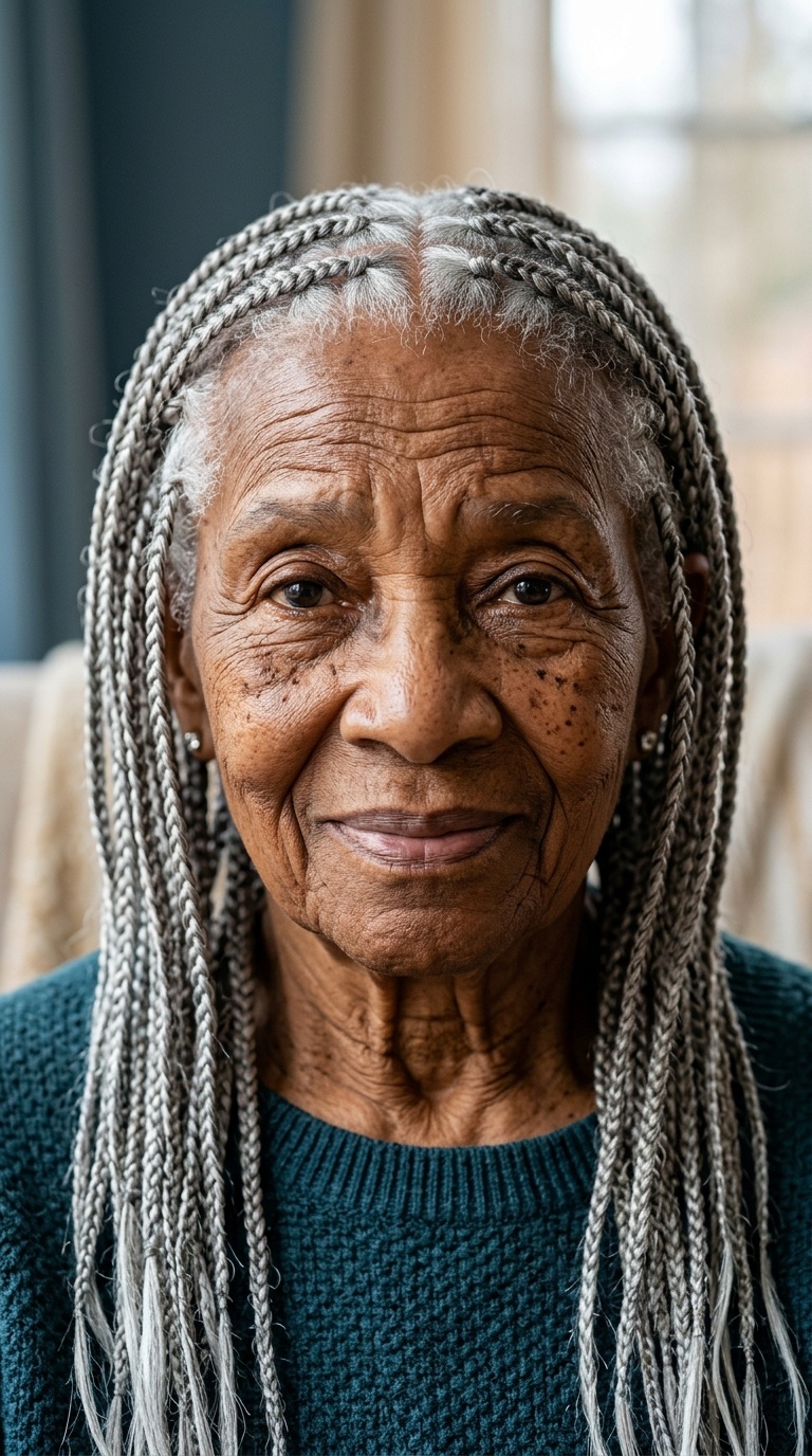 Soft Knotless Braids for Scalp Care