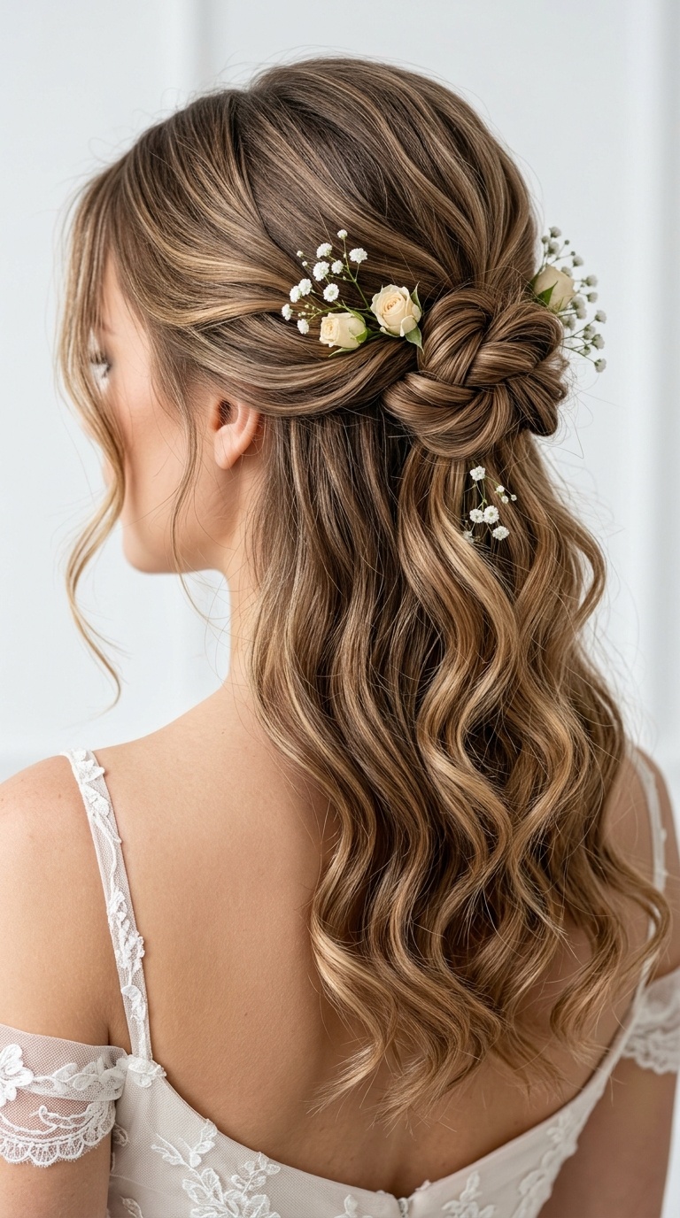 Soft Knotted Half-Up