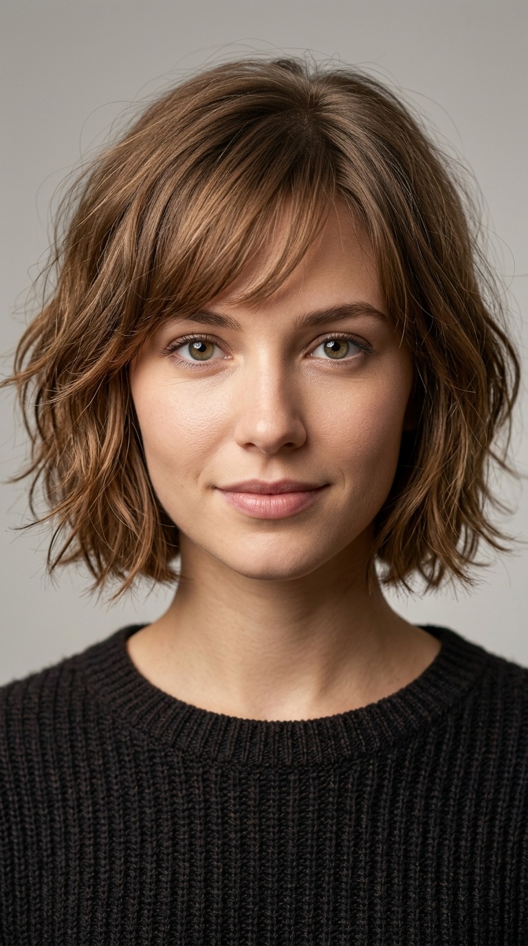 Soft Layered French Bob