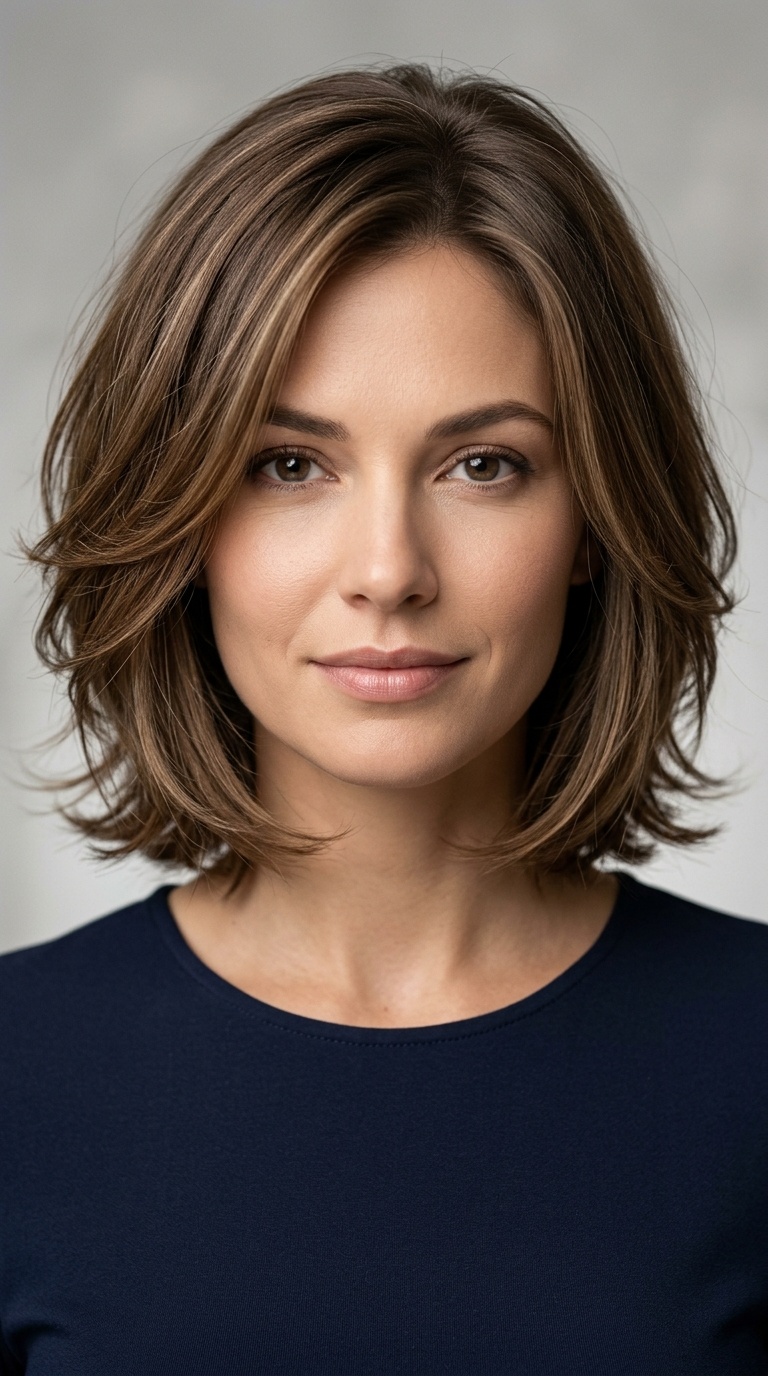 Soft Layered Mid-Length Bob