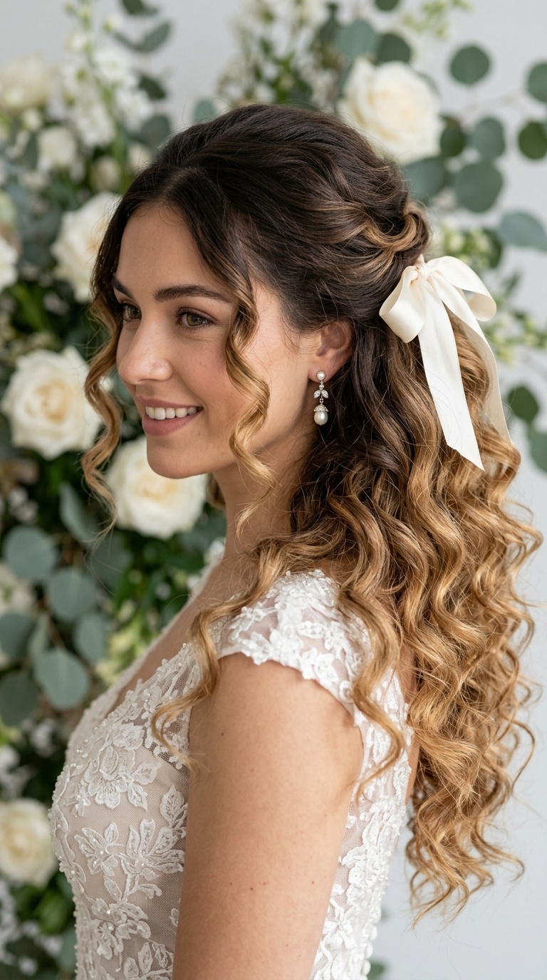 Soft Ombre Cascades with Ribbon