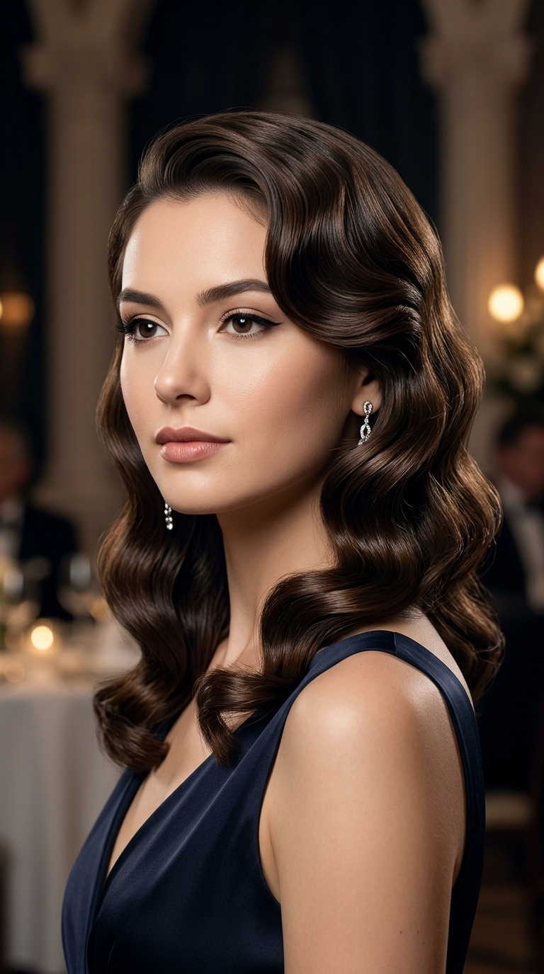 Soft Romantic Finger Waves