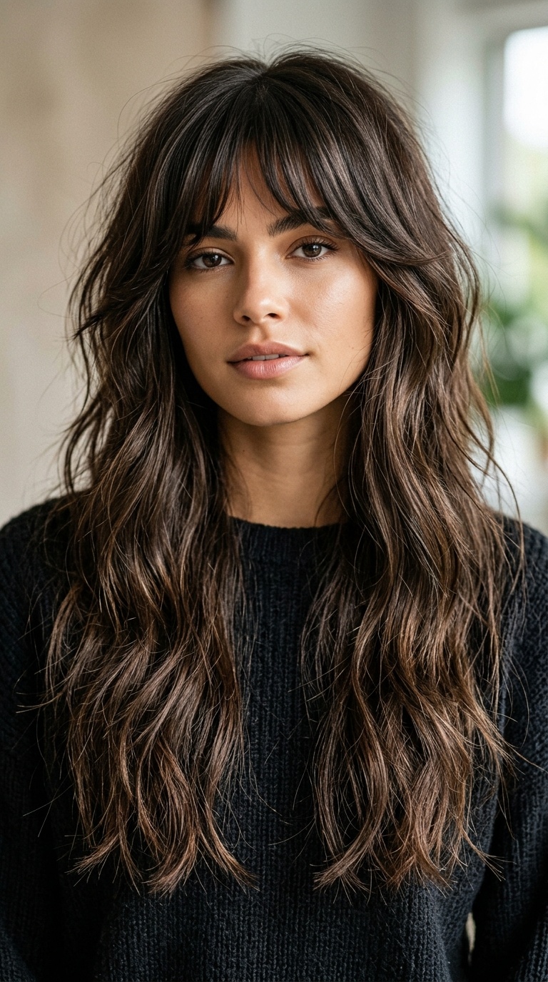 Soft Shag for Very Long Hair