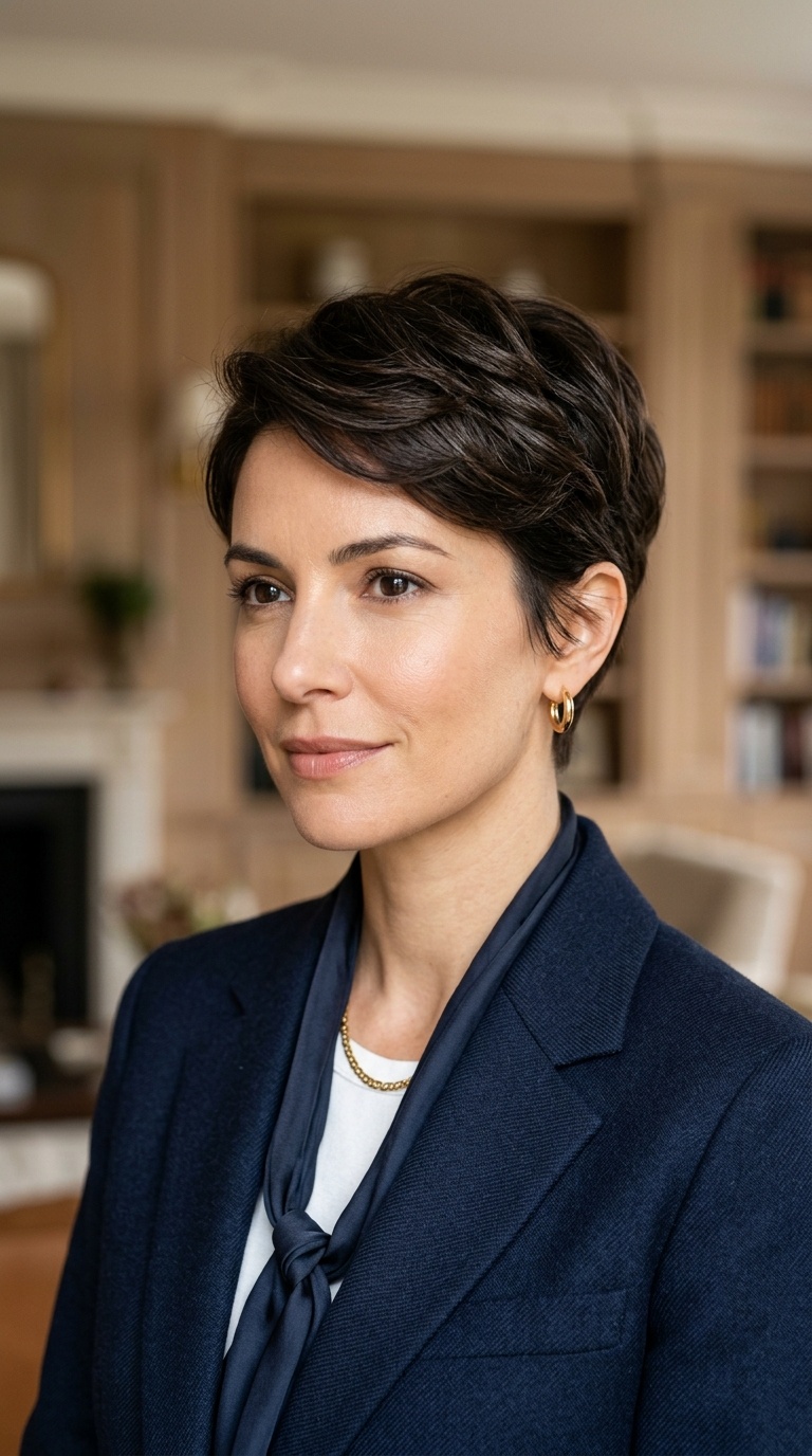 Soft Tapered Nape Pixie