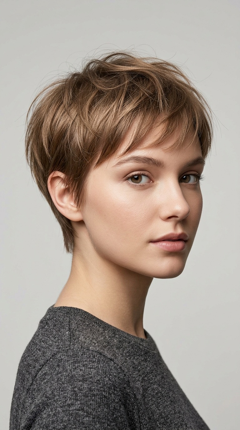 Soft Tapered Nape with Wispy Top