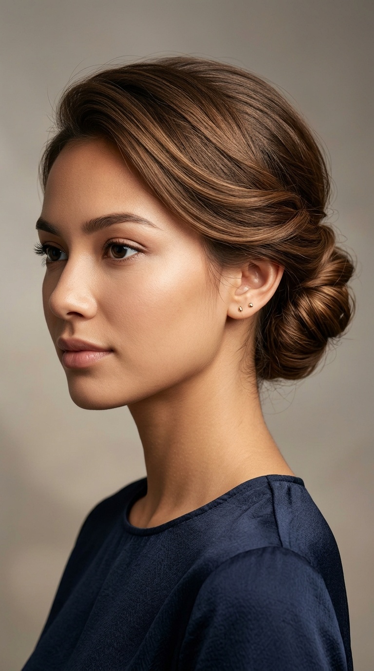 Soft Tucked Chignon