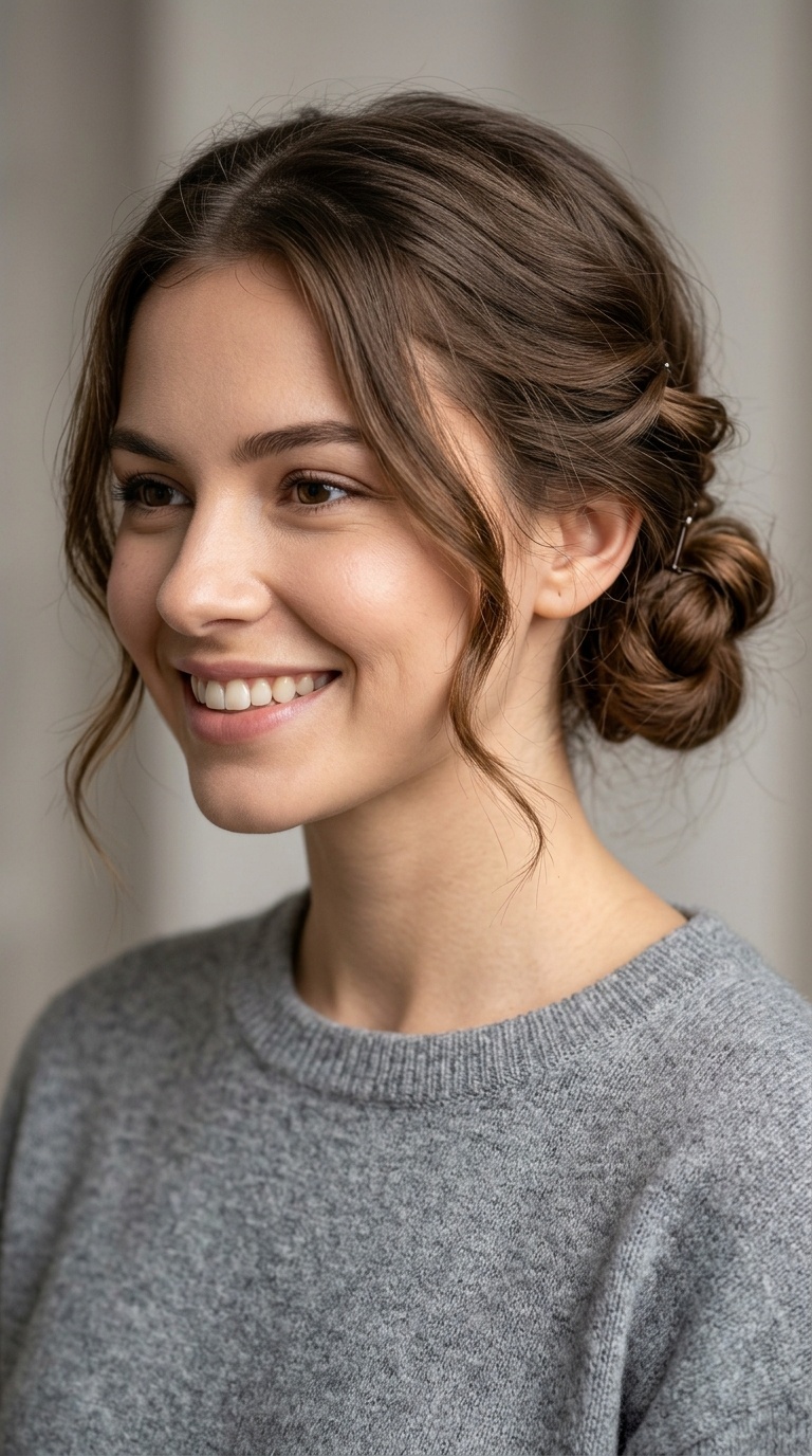 Soft Twisted Low Buns (Space Buns)