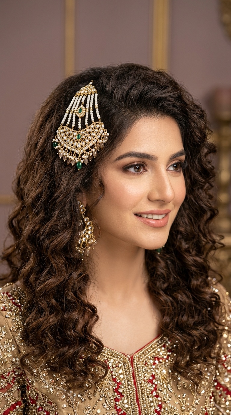 Soft Voluminous Curls with Jhumar