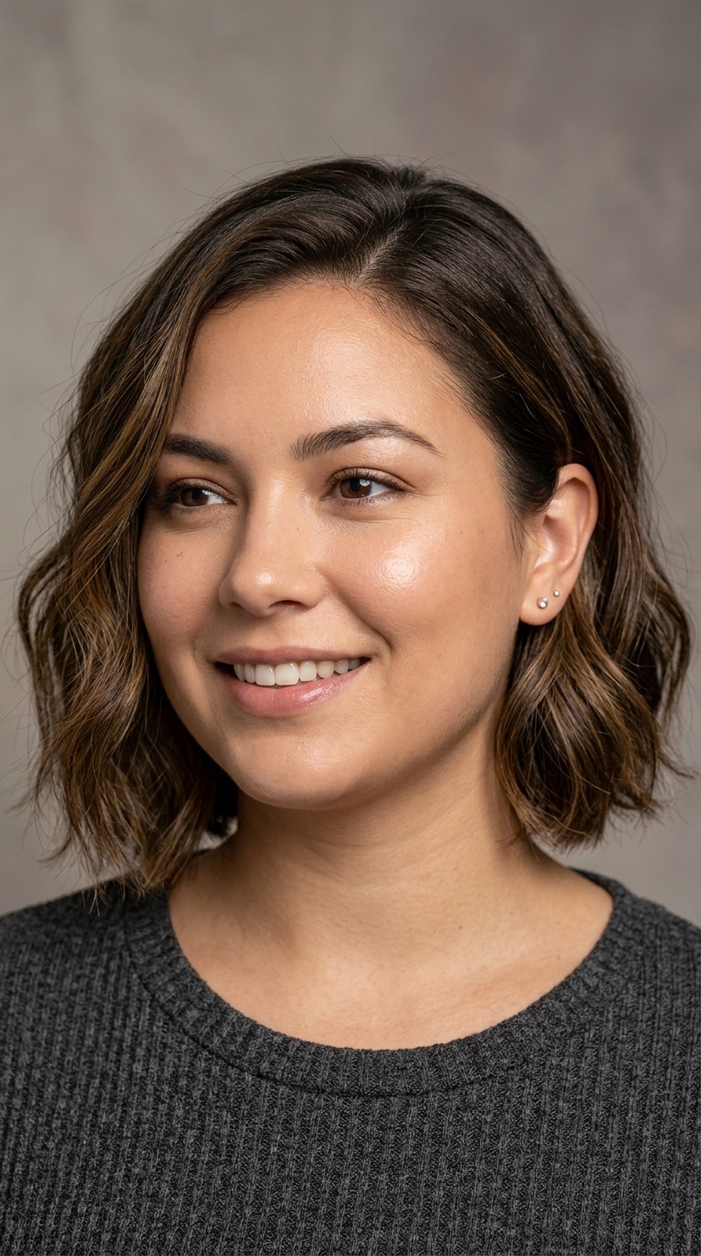 Soft Wave Bob with Tapered Ends
