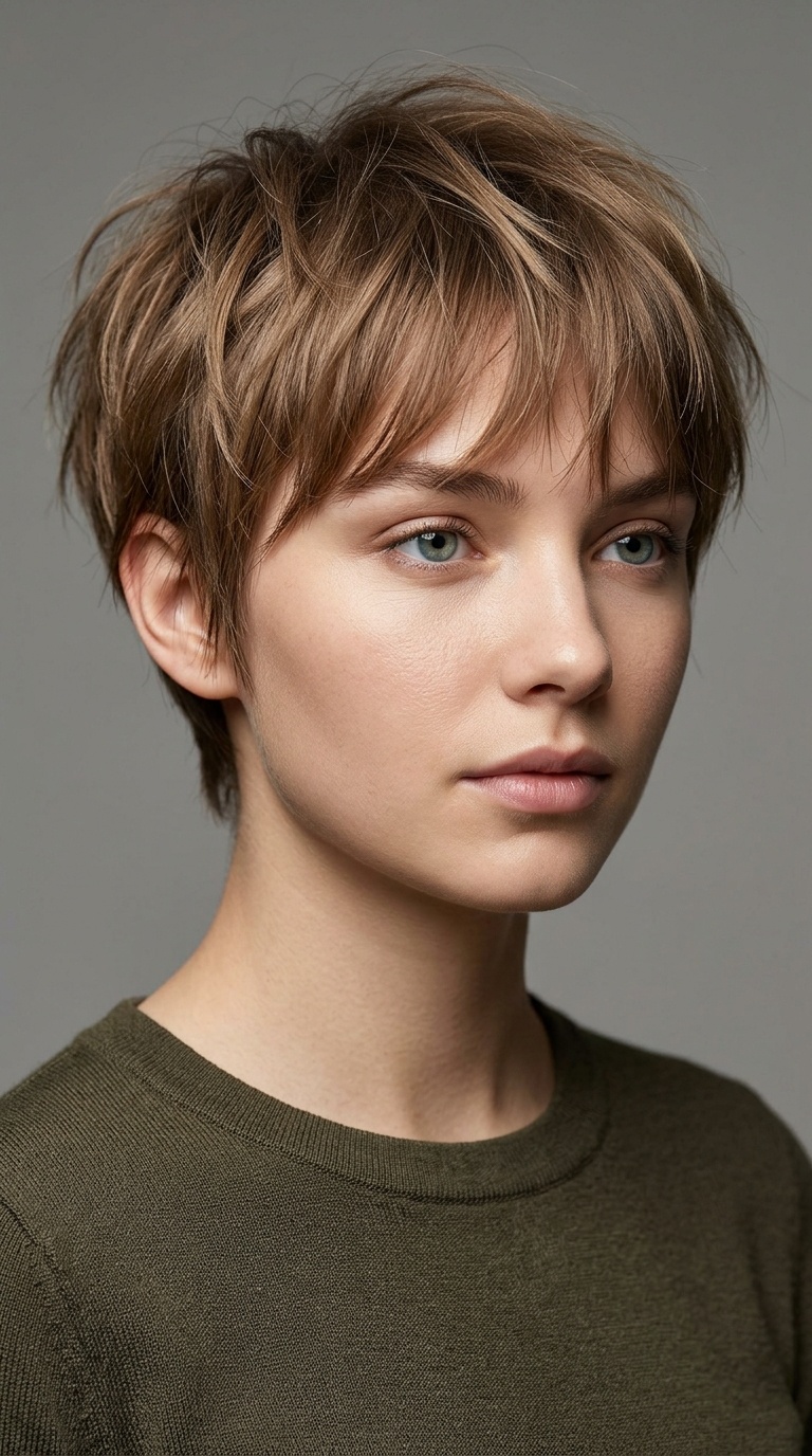 Soft Wispy Fringe Pixie
