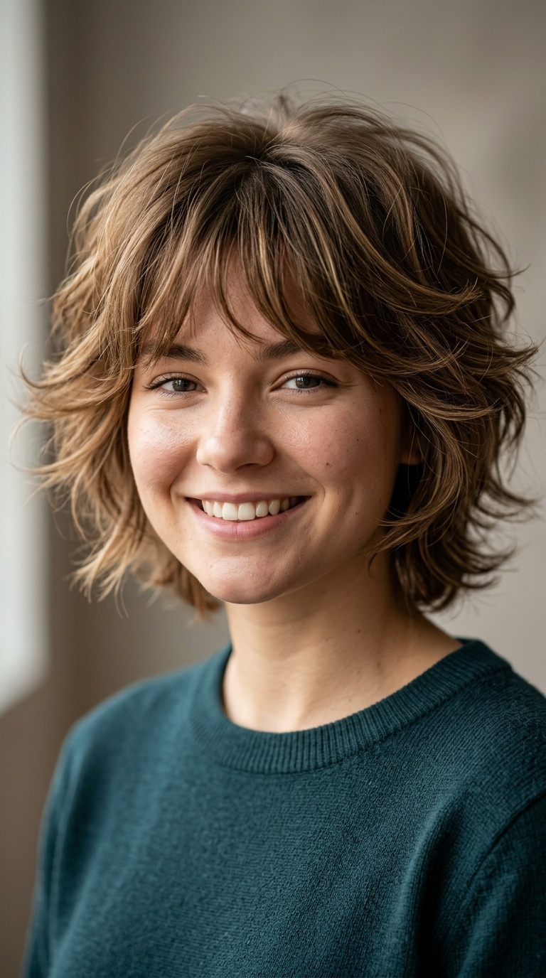 Soft Wolf Cut for Short Hair
